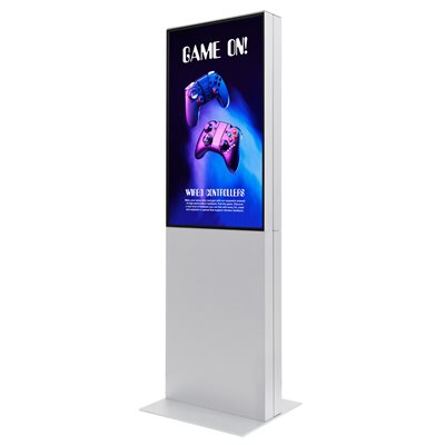Smart-Line Dubbelsidig Totem Digital Skylt med 43" Display - Vit