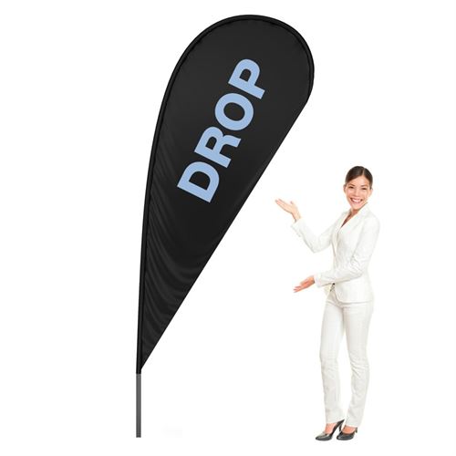 BeachFlagga Drop - MEDIUM - 69x181 cm - Inkl. tryck