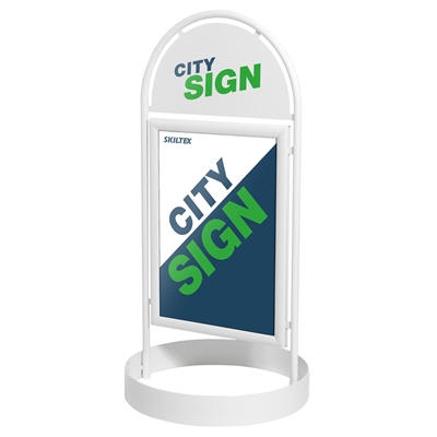 City Sign Vit Gatupratare