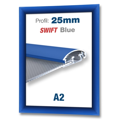 Blå Swift klickram med 25mm profil - A2