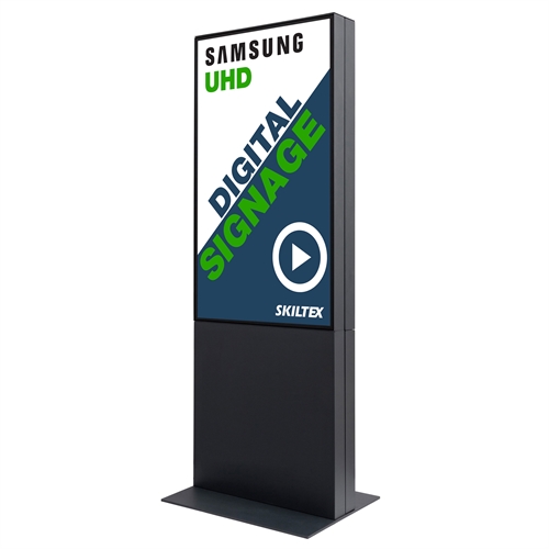 Smart-Line Dubbelsidig Totem Digital Skylt med 50" Display - Svart