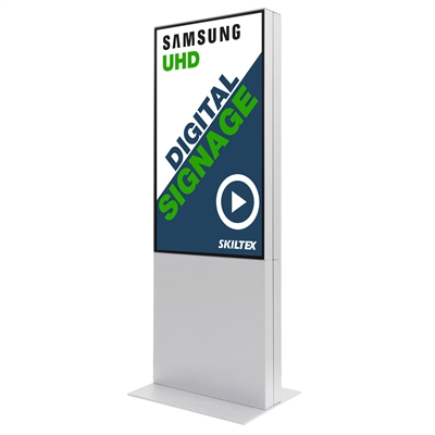 Smart-Line Dubbelsidig Totem Digital Skylt med 50" Display - Vit