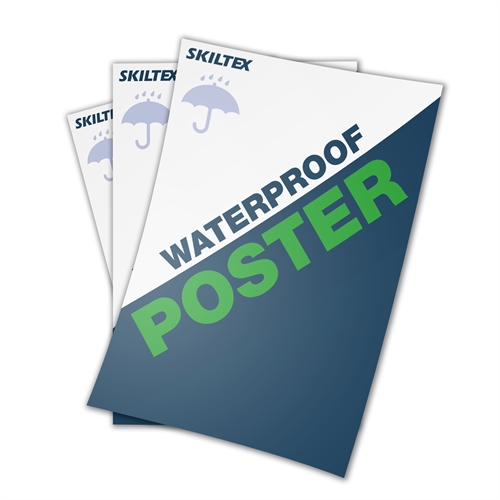 Vattenfasta affischer för utomhusbruk